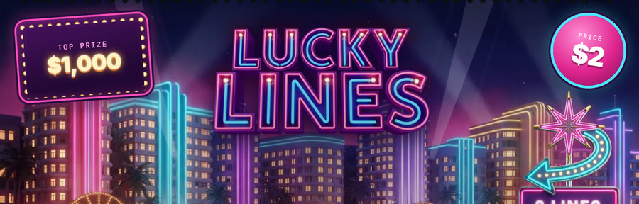 Lucky Lines scratch ticket