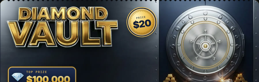 Diamond Vault scratch ticket