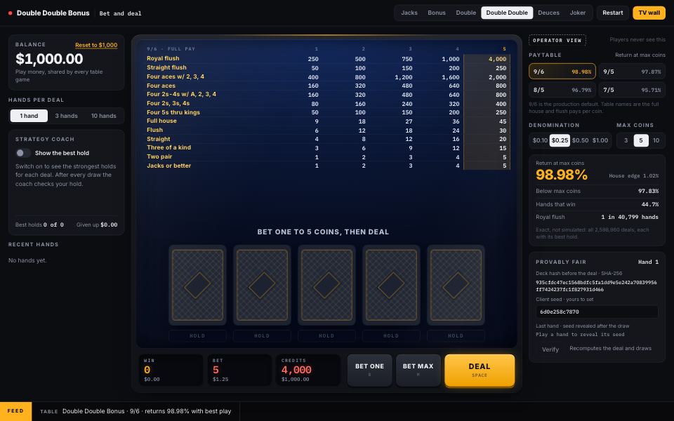 Double Double Bonus demo
