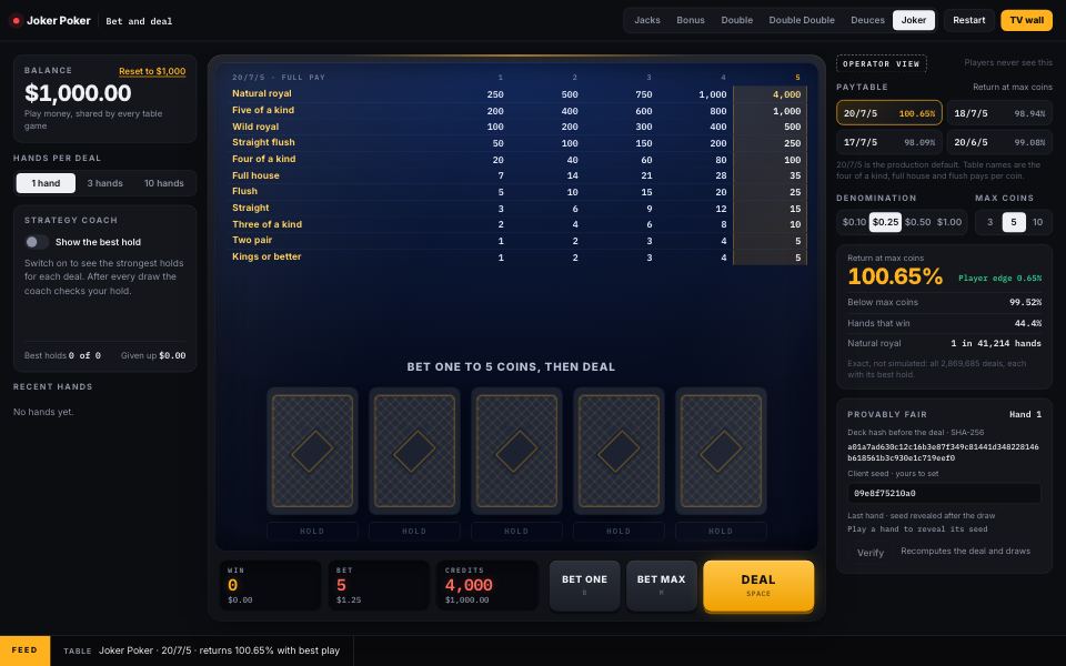 Joker Poker demo